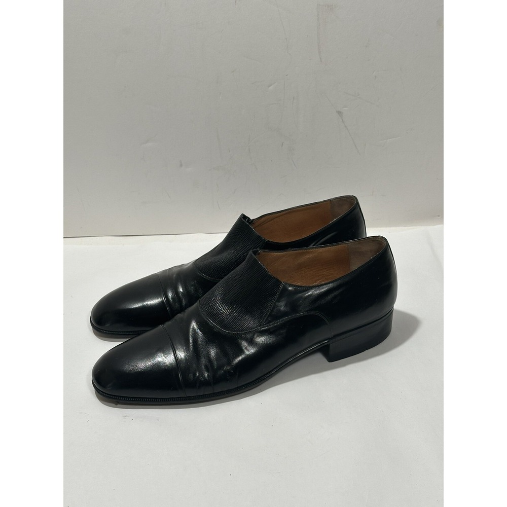 Enzo Bonafe Harrods Black Leather Shoes Size 43.5 (men's US 10.5- Women's US 12